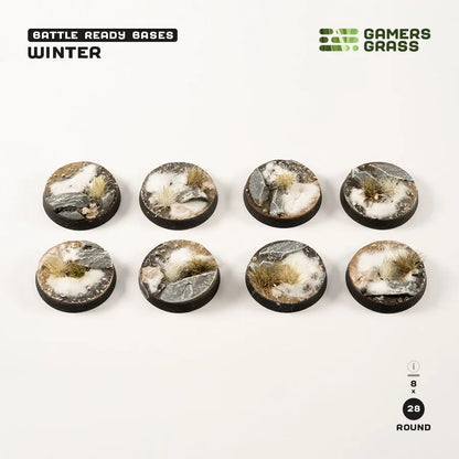 Winter - Round 28mm (x8)-Gamers Grass-Radaddel
