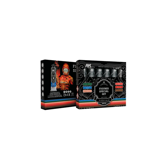 Figures Special Set (6 Tubes 20 ml) - Dense Acrylic-AK-Interactive-Radaddel