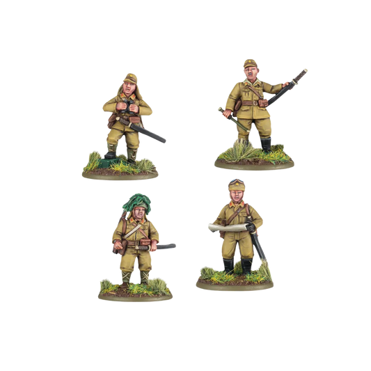 Imperial Japanese Army Platoon Commanders-Warlord Games-Radaddel