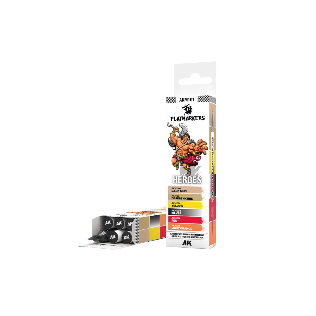 AK Playmarkers Heroes Set (6 ref.)-AK-Interactive-Radaddel