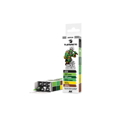 AK Playmarkers Orcs & Goblins Set (6 ref.)-AK-Interactive-Radaddel