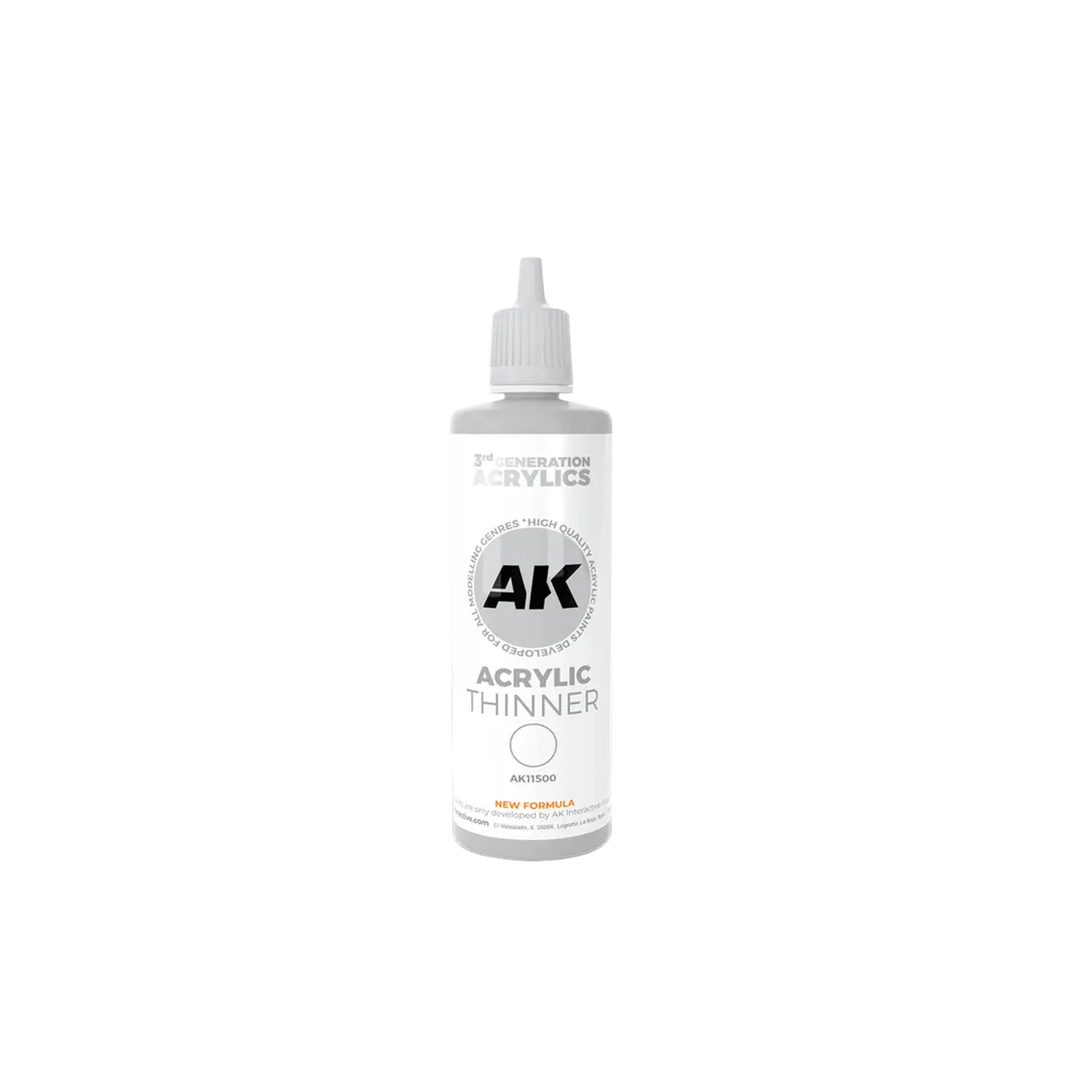 AK Acrylic Thinner 3G 100 ml-AK-Interactive-Radaddel