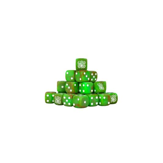 Wild Hunt Lush Forest Dice 16mm Round (25 Stück)-Baron of Dice-Radaddel
