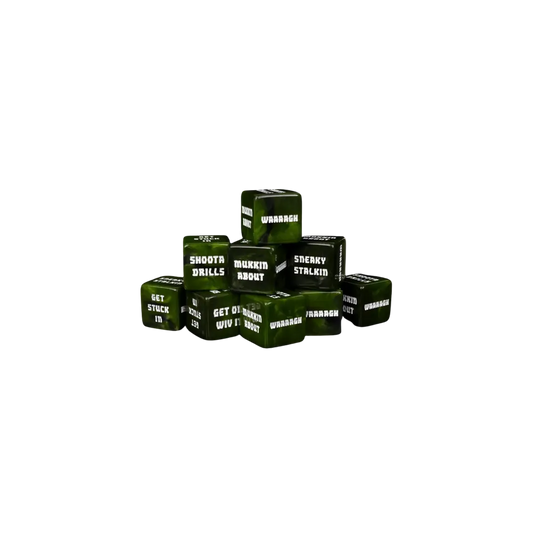 Orc Tactics Dice 16mm Square (10 Stück)-Baron of Dice-Radaddel