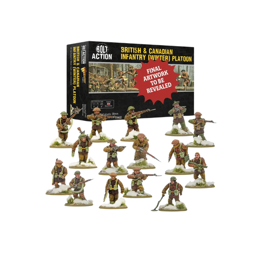 British & Canadian Infantry (Winter) Platoon-Warlord Games-Radaddel