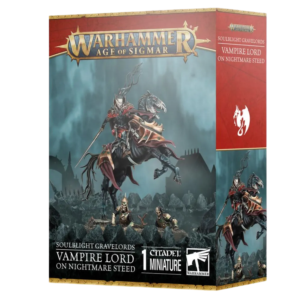 Soulblight Gravelords: Vampire Lord on Nightmare Steed-Games Workshop-Radaddel