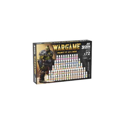 AK Wargame Paint It All Box 72 Colors 3Gen-AK-Interactive-Radaddel
