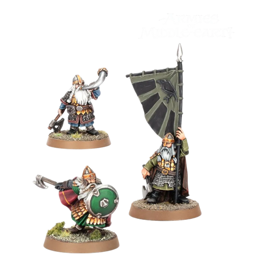 Khazad-Dum Dwarven Commanders (Middle-Earth - Good)-Games Workshop-Radaddel