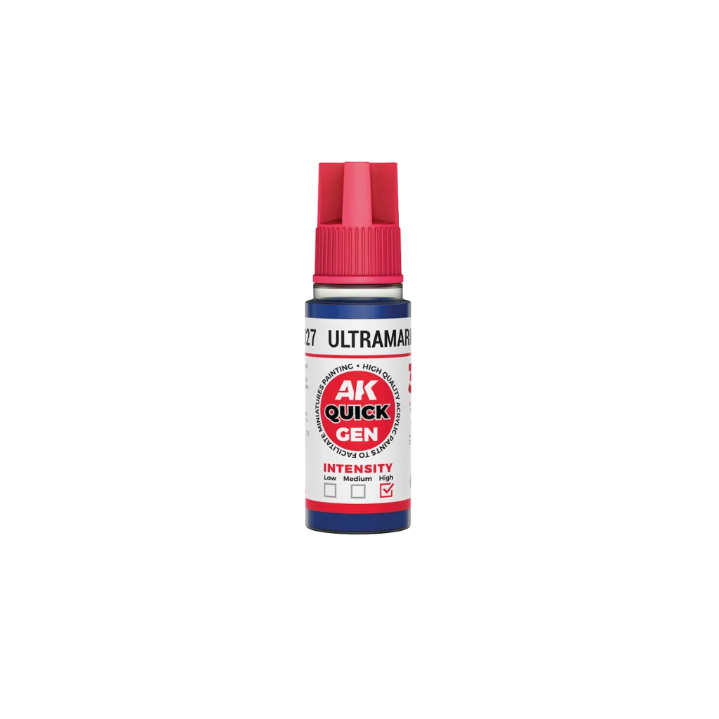 AK QUICK GEN Ultramarine Blue 18ml-AK-Interactive-Radaddel