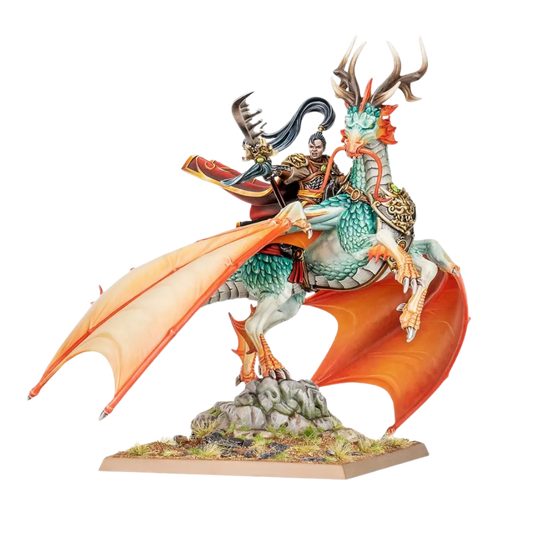 Grand Cathay: Shugengan Lord on Great Spirit Longma-Games Workshop-Radaddel