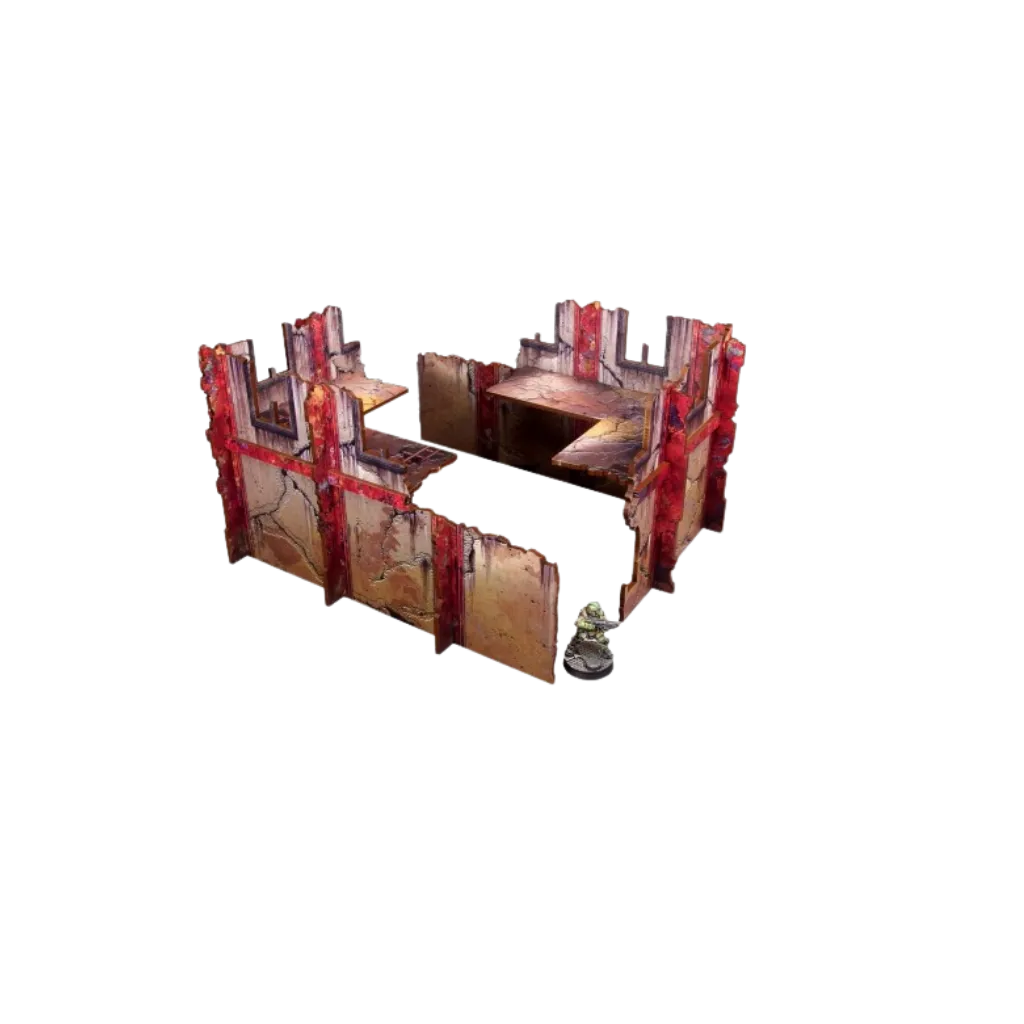 Pre-painted Walls Low Red-Micro Art Studio-Radaddel