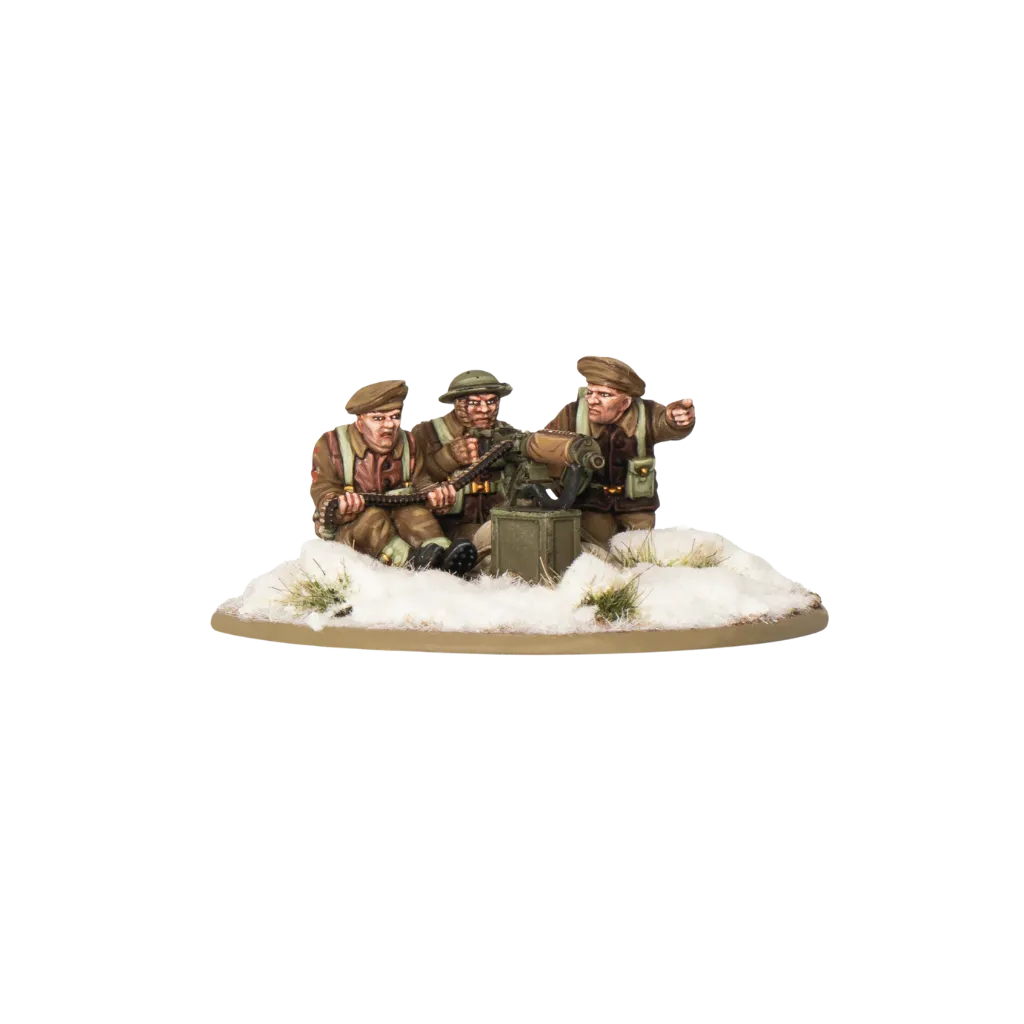 British & Canadian Infantry (Winter) MMG Team-Warlord Games-Radaddel