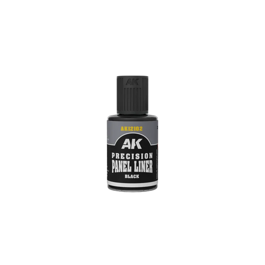 Precision Panel Liner - Black 30ml-AK-Interactive-Radaddel