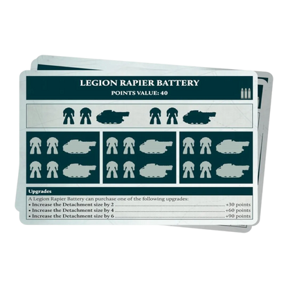 L/I: Legiones Astartes Formation and Datasheet Cards (englisch)-Games Workshop-Radaddel