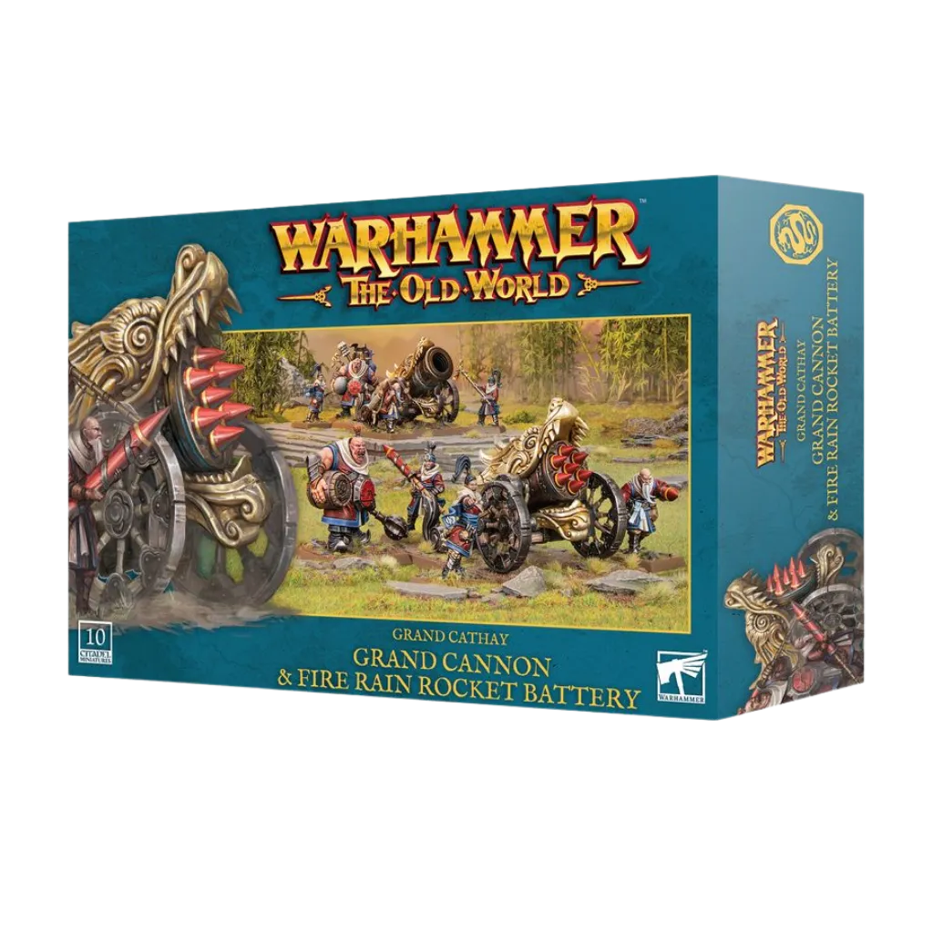 Grand Cathay: Grand Cannon & Fire Rain Rocket Battery-Games Workshop-Radaddel
