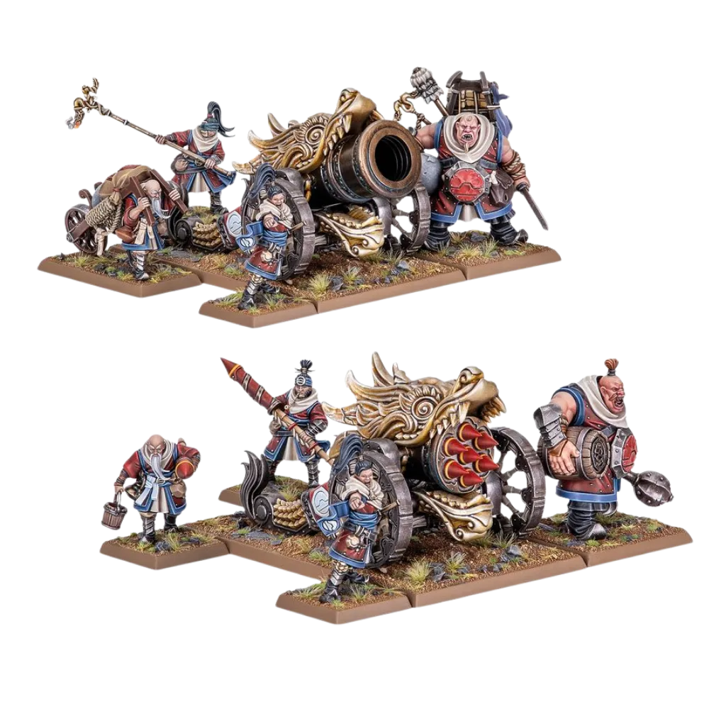 Grand Cathay: Grand Cannon & Fire Rain Rocket Battery-Games Workshop-Radaddel