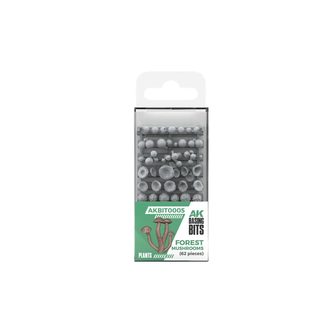 Forest Mushrooms - Basing Bits (63 Teile)-AK-Interactive-Radaddel