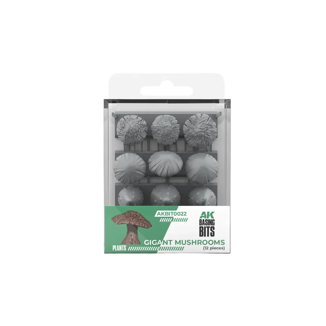 Gigant Mushrooms - Basing Bits (12 Teile)-AK-Interactive-Radaddel
