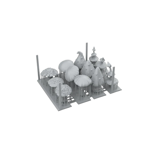Gigant Mushrooms - Basing Bits (12 Teile)-AK-Interactive-Radaddel