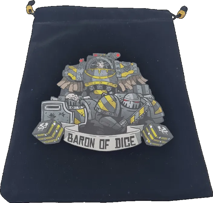 Premium Black Dice Bag - Steel Renegades-Baron of Dice-Radaddel