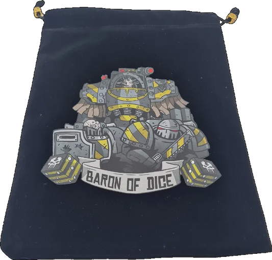 Premium Black Dice Bag - Steel Renegades-Baron of Dice-Radaddel