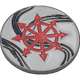 40mm Metal Coin - Marbled Chaos Star-Baron of Dice-Radaddel