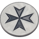 40mm Metal Coin - Knights Templar-Baron of Dice-Radaddel