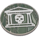 40mm Metal Coin - Military Gate - Green-Baron of Dice-Radaddel