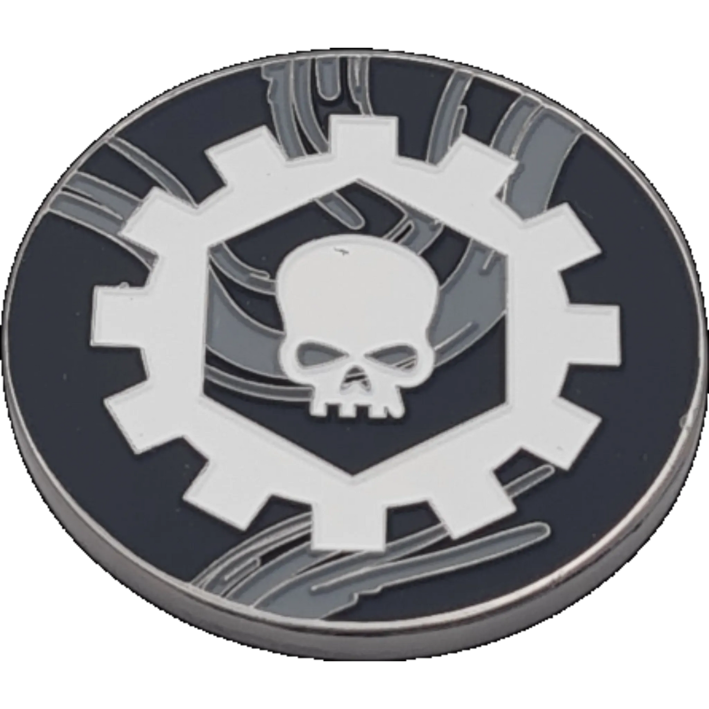 40mm Metal Coin - Iron Cog-Baron of Dice-Radaddel