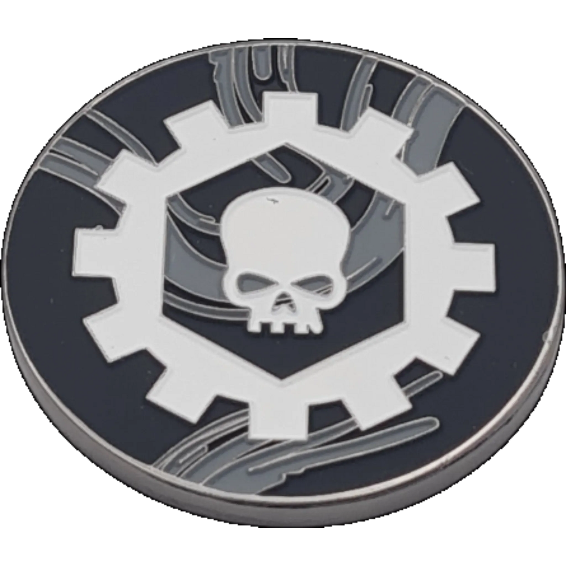 40mm Metal Coin - Iron Cog-Baron of Dice-Radaddel
