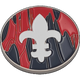 40mm Metal Coin - Fleur De Lis - Red-Baron of Dice-Radaddel
