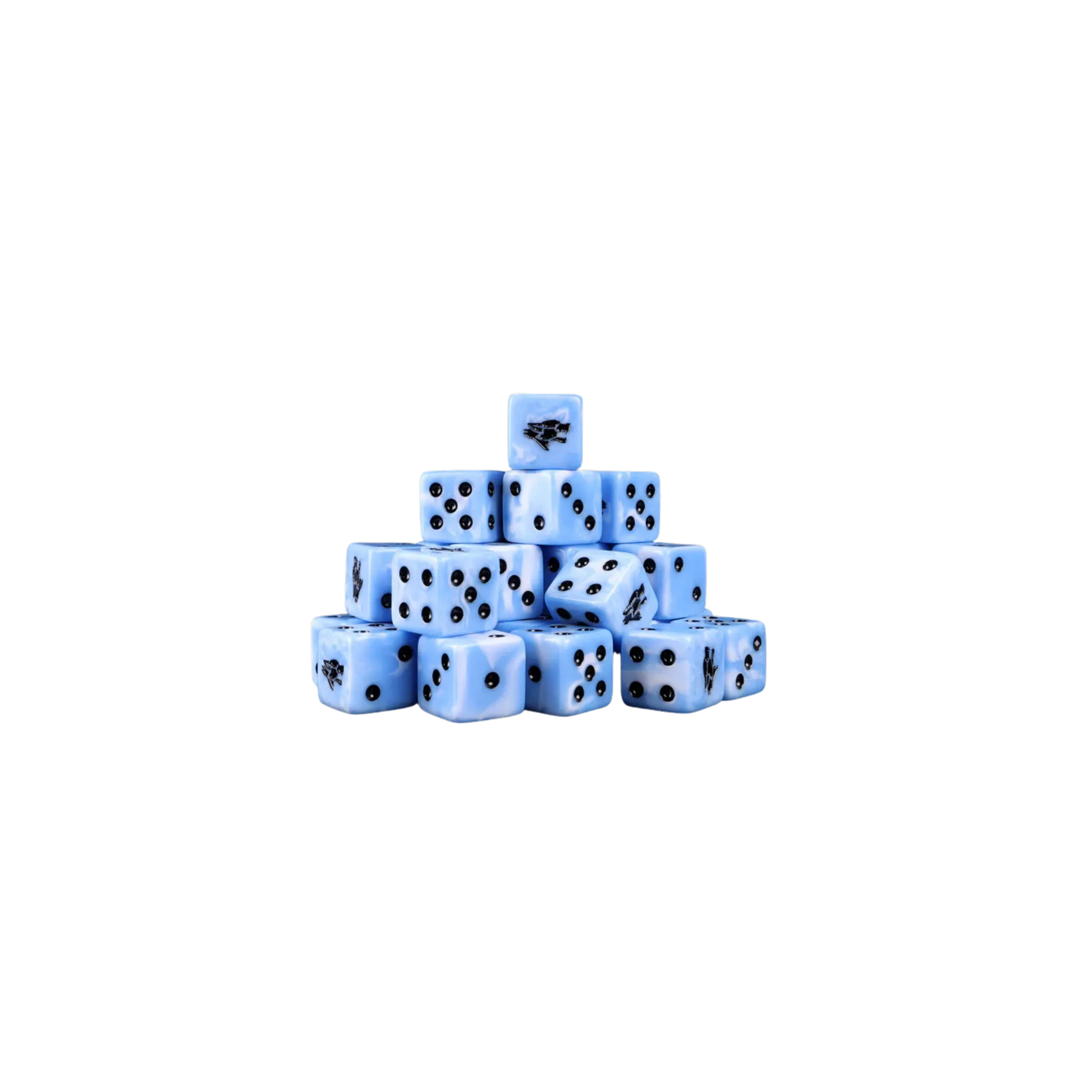 Frost Wolf Dice 16mm Square (25 Stück)-Baron of Dice-Radaddel