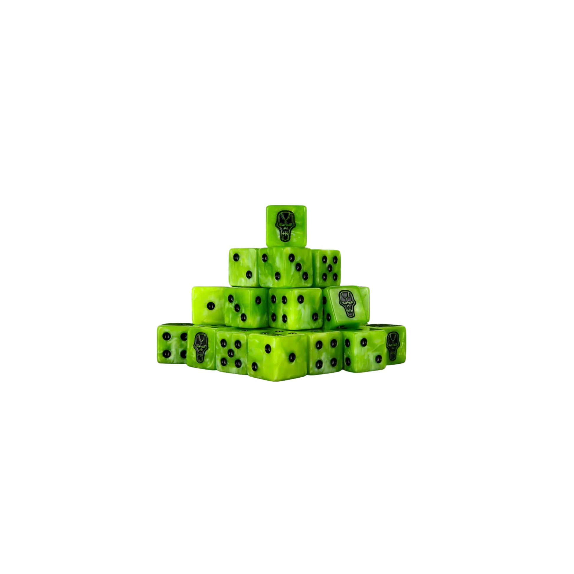 Day of the Dead - Skull Dice 16mm Square (25 Stück)-Baron of Dice-Radaddel