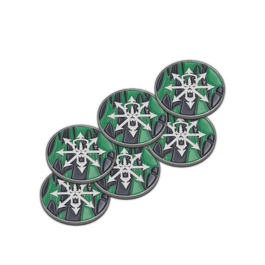 40mm Metal Coin Set - Tainted Knights (6 Stück)-Baron of Dice-Radaddel