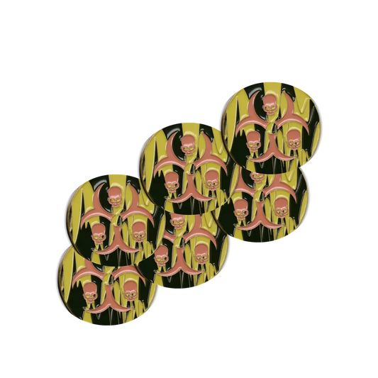 40mm Metal Coin Set - Diseased (6 Stück)-Baron of Dice-Radaddel