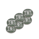 40mm Metal Coin Set - Military Gate - Green (6 Stück)-Baron of Dice-Radaddel