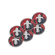 40mm Metal Coin Set - Fleur De Lis - Red (6 Stück)-Baron of Dice-Radaddel