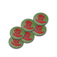 40mm Metal Coin Set - Ork - Red (6 Stück)-Baron of Dice-Radaddel