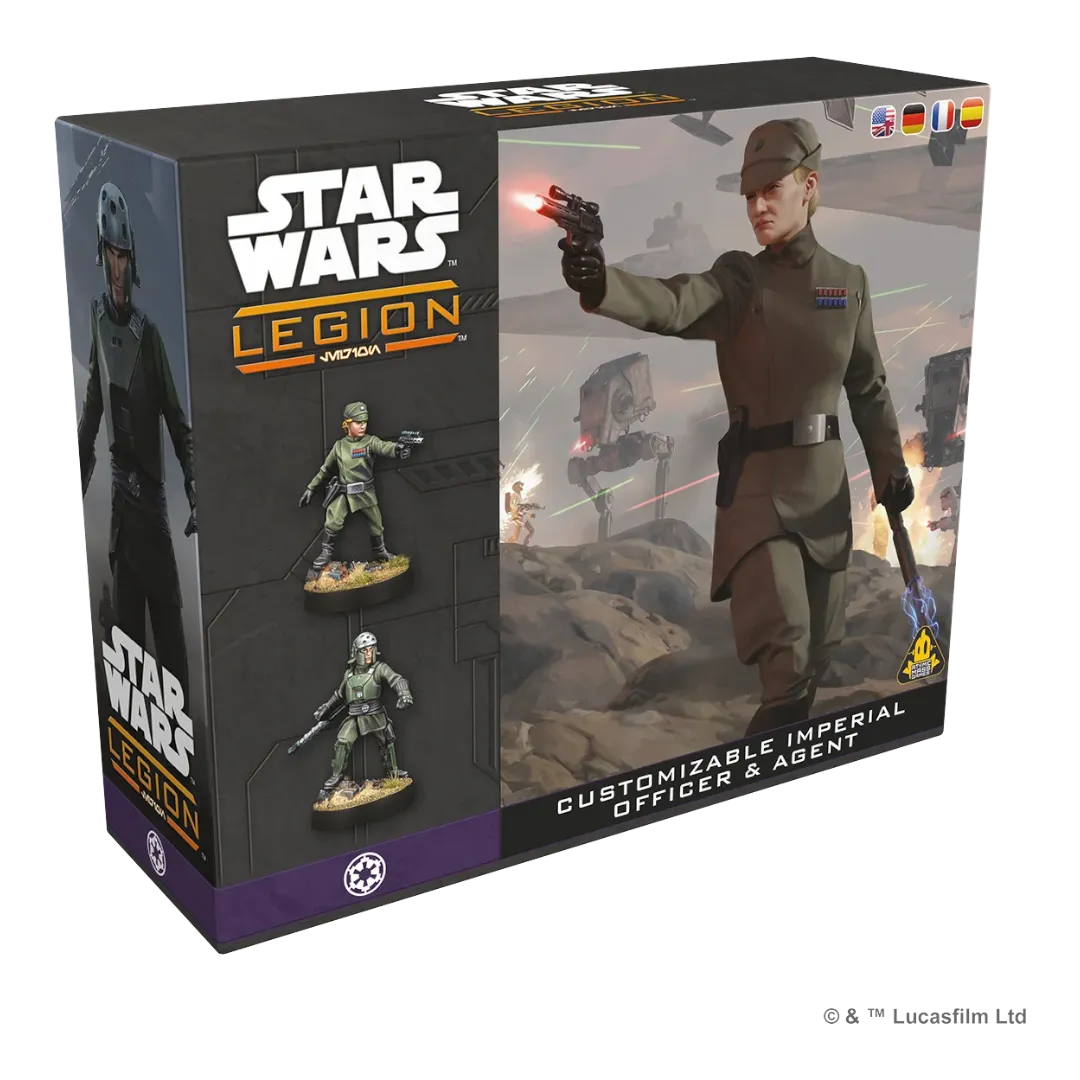 Star Wars: Legion - Customizable Imperial Officer & Agent-Atomic Mass Games-Radaddel