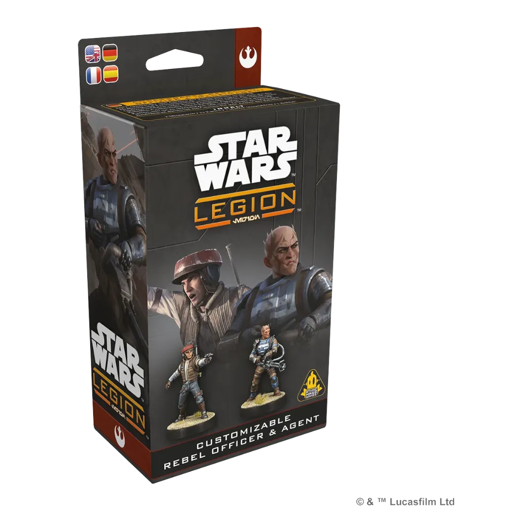 Star Wars: Legion - Customizable Rebel Officer & Agent-Atomic Mass Games-Radaddel