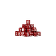 Carnage 3 Dark Red Dice 16mm Square (25 Stück)-Baron of Dice-Radaddel
