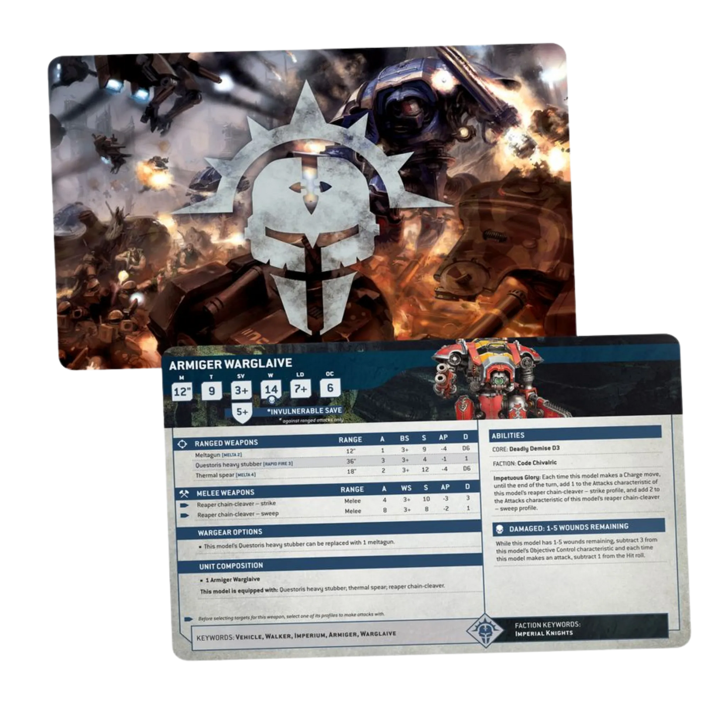 Imperial Knights: Datenblattkarten (deutsch)