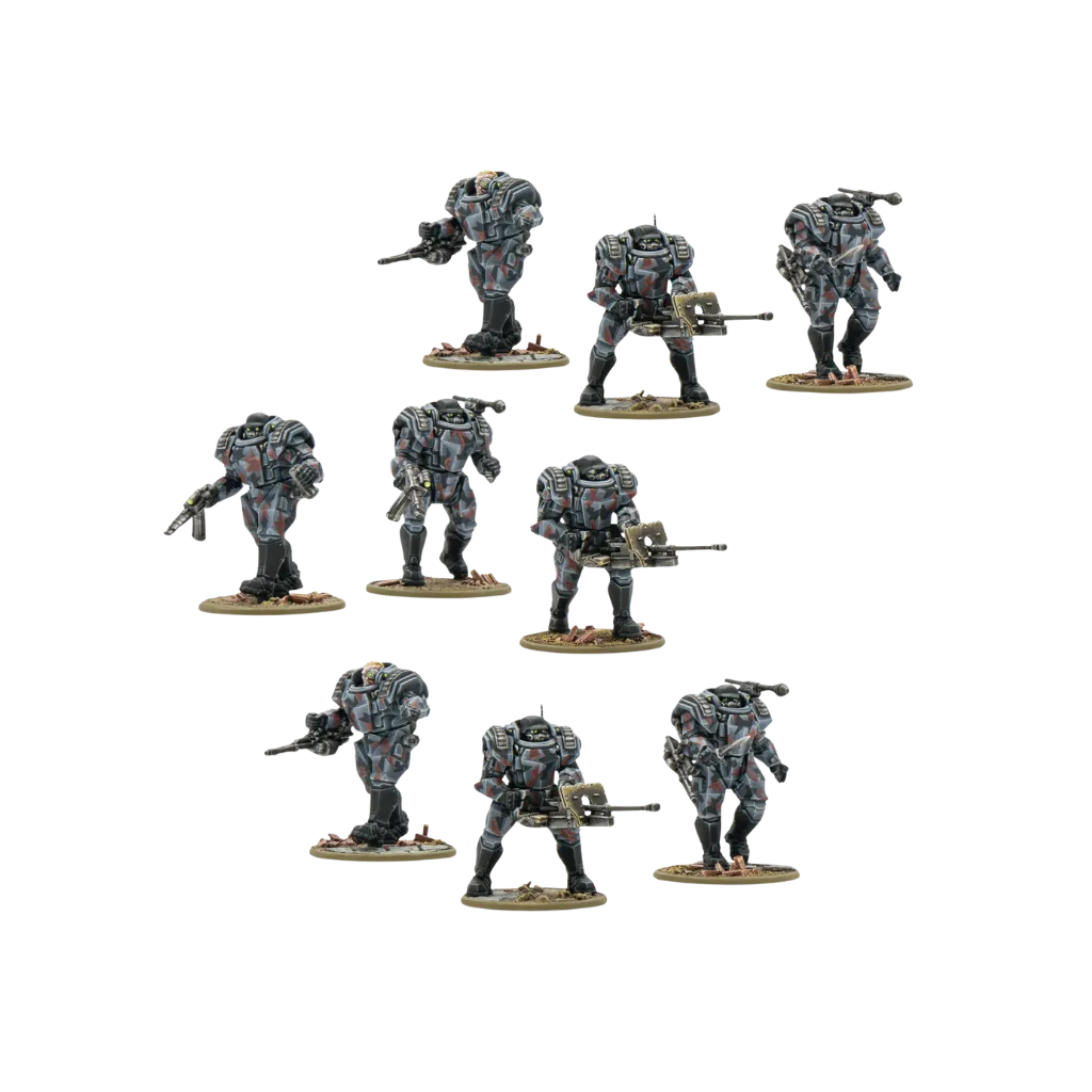Konflikt '47 Stahltruppen Heavy Infantry-Warlord Games-Radaddel