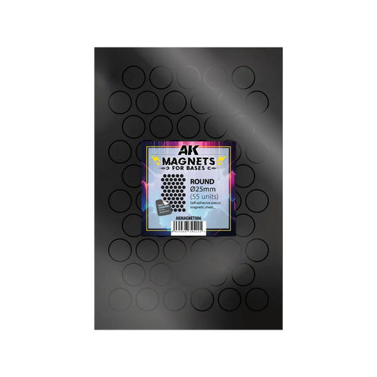 AK Vorgeschnittene Magnete - Rund 25mm-AK-Interactive-Radaddel