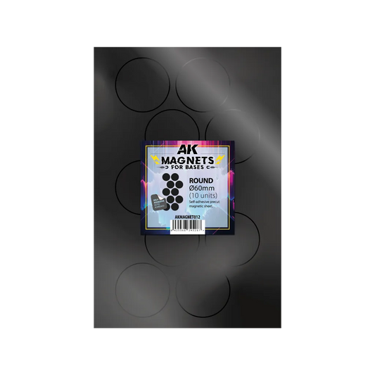 AK Vorgeschnittene Magnete - Rund 60mm-AK-Interactive-Radaddel