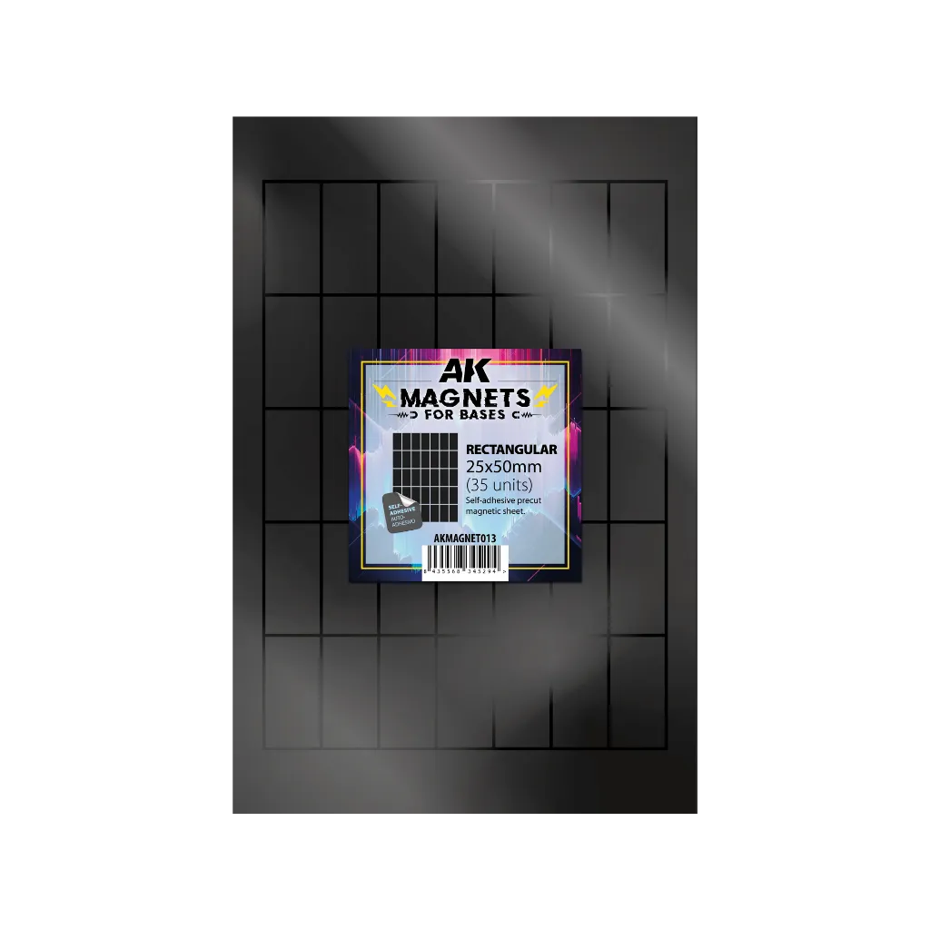 AK Vorgeschnittene Magnete - Rechteckig 25 x 50mm-AK-Interactive-Radaddel