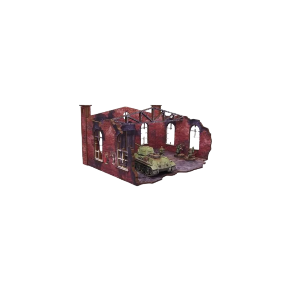 Pre-painted WW2 Ostfront Stalingrad Factory Front (1)-Micro Art Studio-Radaddel