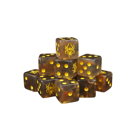 Spider Dice 16mm Square (10 Stück)-Baron of Dice-Radaddel