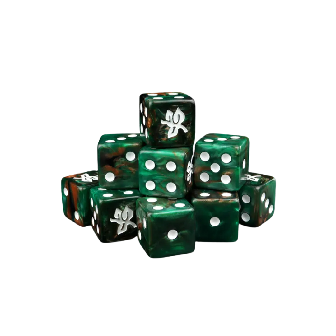 Old Forest Dice 16mm Square (10 Stück)-Baron of Dice-Radaddel