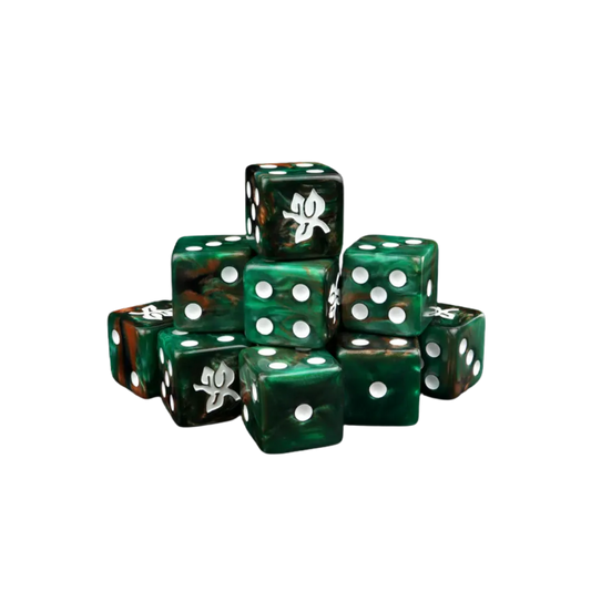 Old Forest Dice 16mm Square (10 Stück)-Baron of Dice-Radaddel